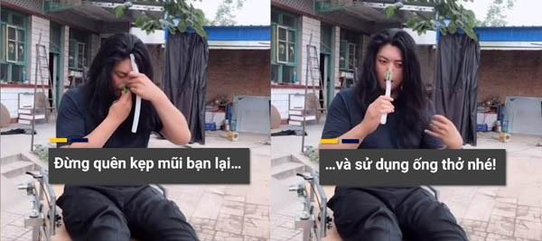 Tranh cãi thanh niên chế tạo máy gội đầu và máy sấy tóc tự động với tư thế trồng cây chuối ngược dành cho người lười-2