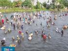 Hàng trăm người đổ về Nghệ An tham gia lễ hội đánh bắt cá truyền thống