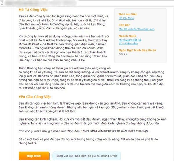 Bản tuyển dụng chất nhất quả đất, 2 tiếng thu 27.000 lượt like, được khen là sáng tạo đến muốn quỳ-8