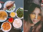Vợ vlogger Huy Cung khiến chị em 'choáng' vì những mâm cơm nấu cho chồng
