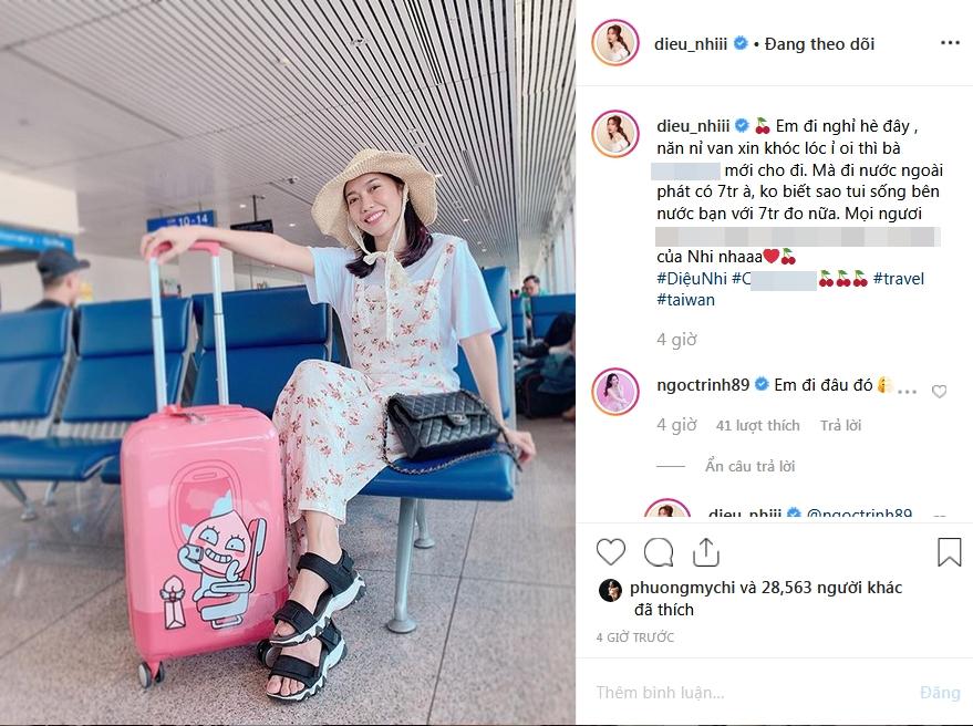 Diệu Nhi xuất ngoại với 7 triệu đồng, Hari Won lập tức bị réo tên vì quá khứ đi diễn không mang tiền nên lao đao khổ sở-1