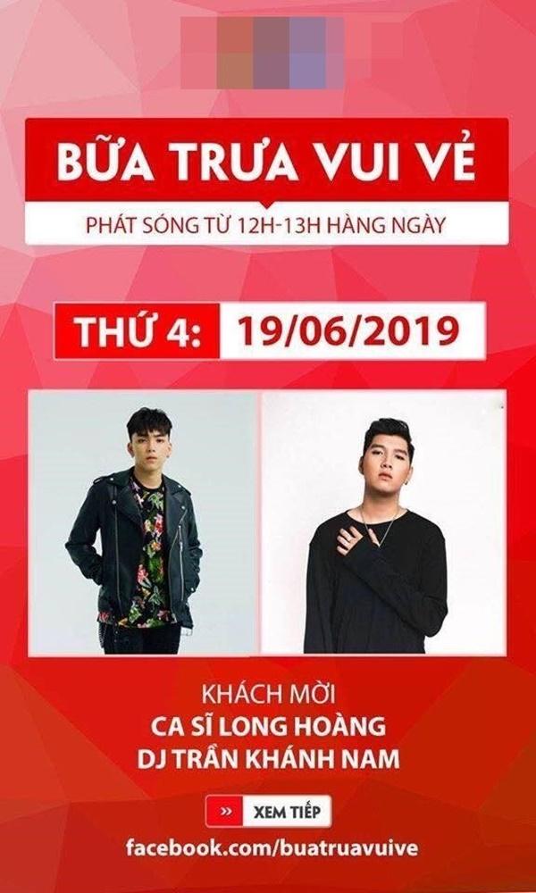 Một chương trình trên sóng truyền hình quốc gia bị ‘ném đá’ vì gọi Long Hoàng là ca sĩ trên poster quảng bá-1