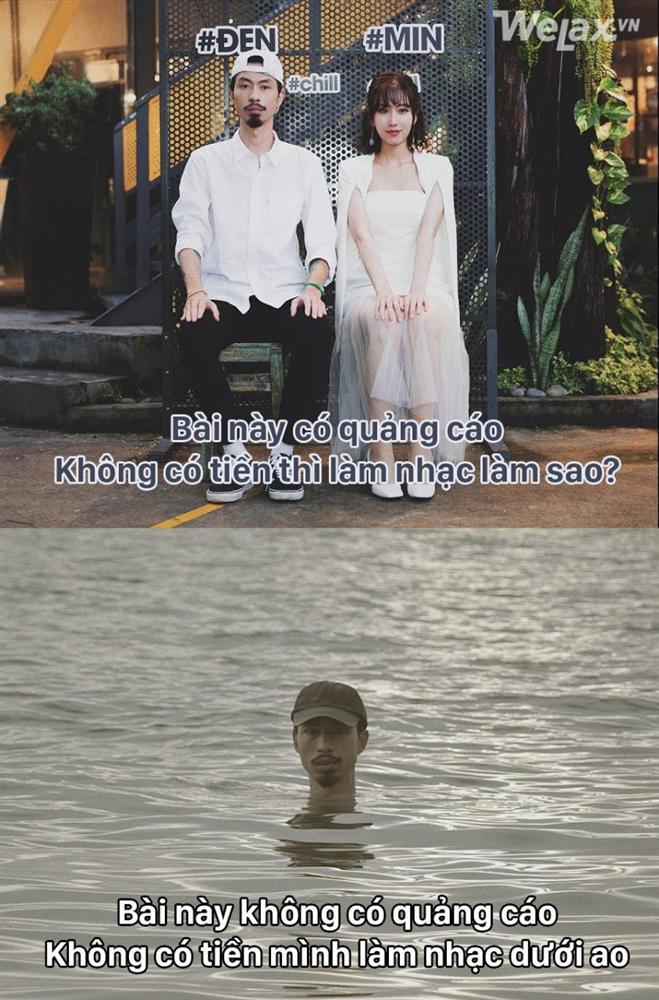 Cười ná thở với loạt ảnh chế MV mới của Đen Vâu: Không có tiền thì mình làm nhạc dưới ao-2