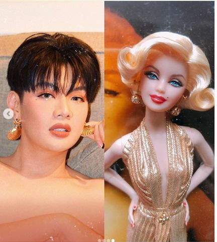 Đào Bá Lộc trổ tài make up giống ngôi sao Marilyn Monroe - Nam Em tái xuất lần đầu sau nghi vấn nhấn mí-5