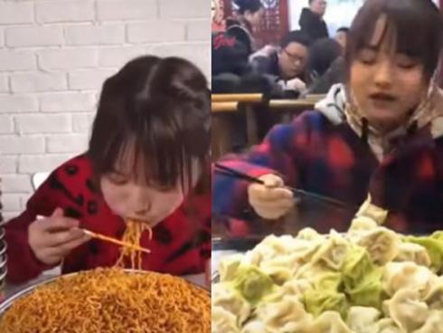 Cô gái ăn liền lúc 20 hộp mì, chục chiếc bánh khiến thiên hạ khiếp sợ