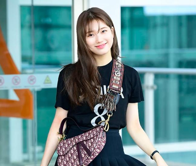 Xuất hiện ở sân bay, Suzy đẹp mê hồn vẫn bị soi tăng cân, má phúng phính-7
