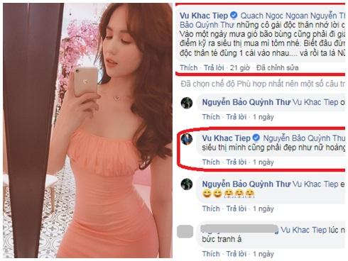 Ngọc Trinh xinh đẹp 'dạy đời' gái trẻ, Vũ Khắc Tiệp đáp trả bất ngờ