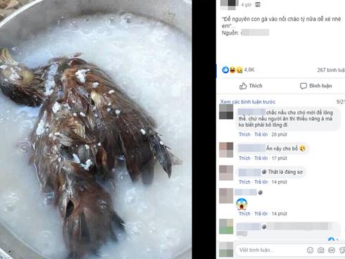 Vợ để cả con gà 'ngã vào nồi cháo', chồng vừa nhìn thấy đã xanh mắt khiếp vía, dân mạng thì cười nghiêng ngả