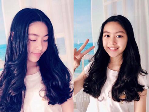 Đẹp chuẩn hotgirl chưa là gì, con gái MC Quyền Linh còn tự tay làm tóc đẹp không kém ngoài tiệm