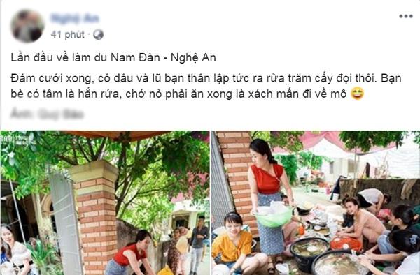 Đám cưới, cô dâu cùng hội bạn thân rửa trăm mâm bát khiến dân mạng xôn xao-1