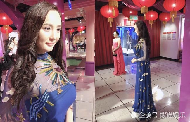 Tượng sáp mới của Dương Mịch gây bão vì kiểu tóc y chang hình ảnh nhân vật hoạt hình Bố đầu nhỏ, con đầu to-8