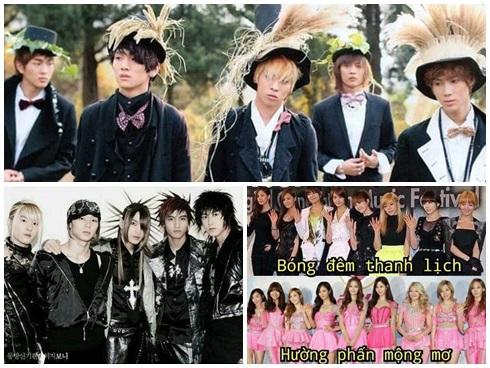 Vbiz có HKT cũng chưa là gì so với màn lên đồ thảm họa của DBSK, SNSD, SHINee... nhà SM Entertainment