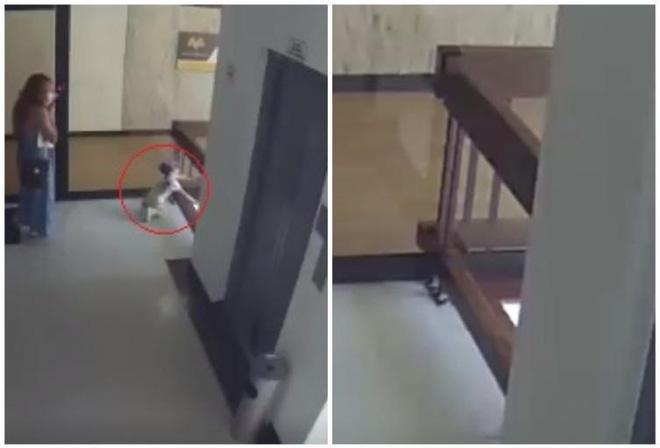 Clip: Mẹ mải xem điện thoại, con gái lao ra lan can tầng 4 và màn giải cứu thót tim-5