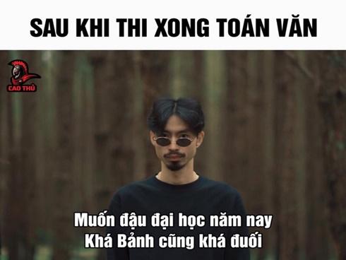 Ảnh chế Đen Vâu 'bó tay' khi nhìn thấy đề thi Toán 2019