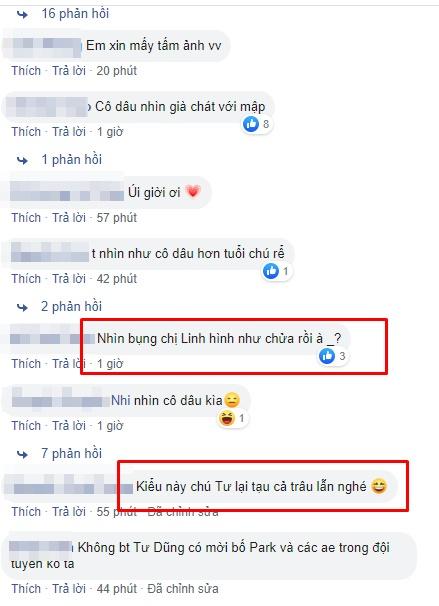 Bạn gái lộ bụng lùm lùm lại kèm theo cằm nọng, dân mạng kháo nhau Bùi Tiến Dũng làm lễ ăn hỏi gấp vì bác sĩ bảo cưới-4