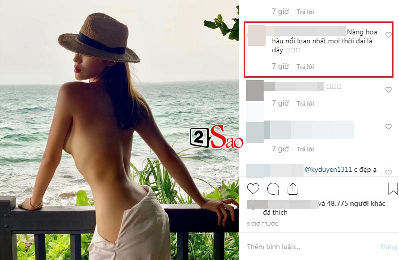 Hoa hậu Kỳ Duyên gây tranh cãi nảy lửa với bức ảnh khoe thân táo bạo nhất từ trước tới nay-5