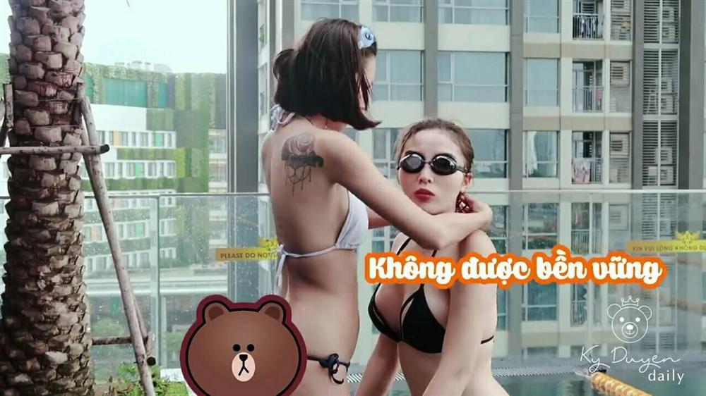 Ảnh nude chưa kịp nguội, Kỳ Duyên lại lộ khoảnh khắc liên tiếp ôm ấp Minh Triệu trong hồ bơi-2