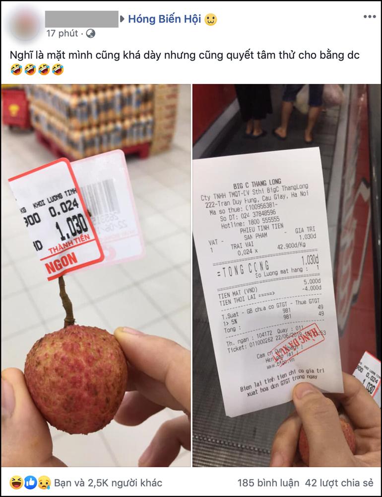 Sau vụ thanh niên vào siêu thị mua 1 quả vải, dân tình đua nhau mua 1 quả khiến hội thu ngân ngán ngẩm-2