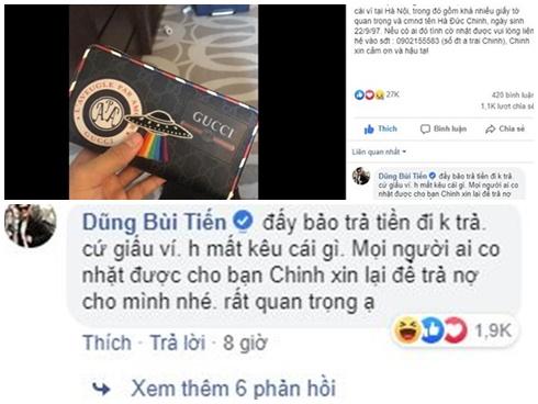 Đức Chinh đăng bài tìm ví thất lạc, 'hội anh em cây khế' tranh thủ cơ hội troll không thương tiếc