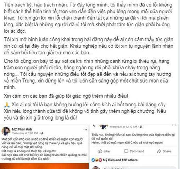 Vụ cháy rừng ở Hà Tĩnh: Vì sao MC Phan Anh phải xin lỗi?-2