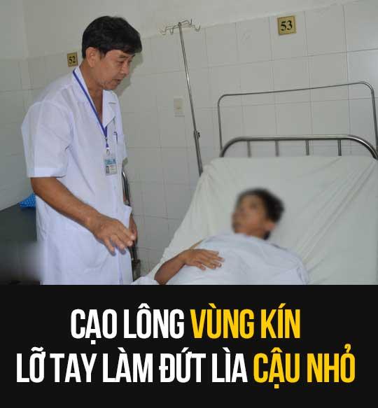 Cạo lông vùng kín, nam thanh niên lỡ tay làm đứt lìa cậu nhỏ-1