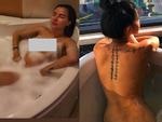 Mẫu nữ từng gây tranh cãi khi chụp ảnh hớ hênh cùng người đẹp Thư Dung lại gây sốc với bức ảnh khỏa thân ở bồn tắm