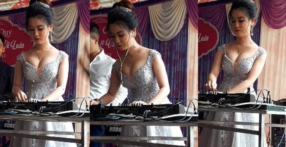 CLIP: Cô dâu ngực khủng để mặc quan khách sờ nắn vòng 1, miệng còn tươi cười thích thú-3