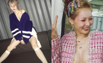 Muôn kiểu pose dáng xoạc chân siêu rộng khổng lồ khiến fan mất máu của HyunA-6