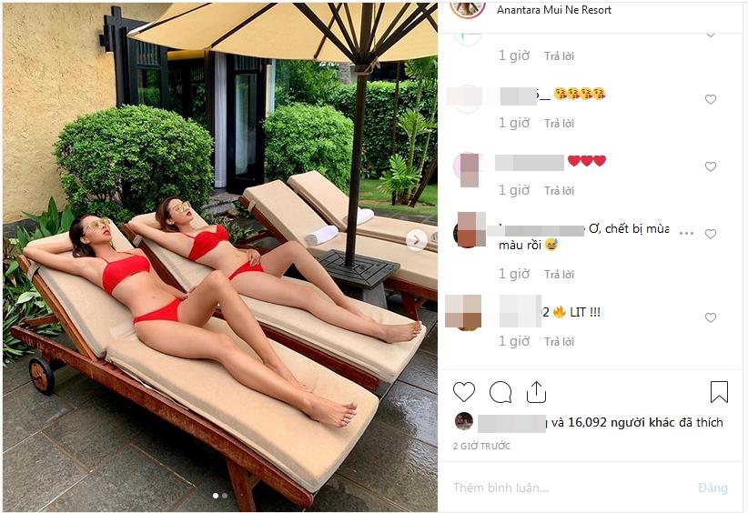 Hoa hậu Kỳ Duyên bị mỉa mai mù màu vì không phân biệt nổi bikini đang mặc tone đỏ hay cam-4