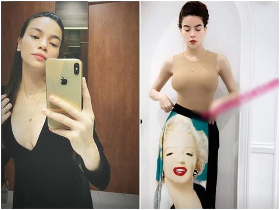 Hồ Ngọc Hà dùng bí kíp gì mà vòng 1 'thiên biến vạn hóa', thoắt phồng thoắt xẹp chỉ trong 1 tiếng thế kia?