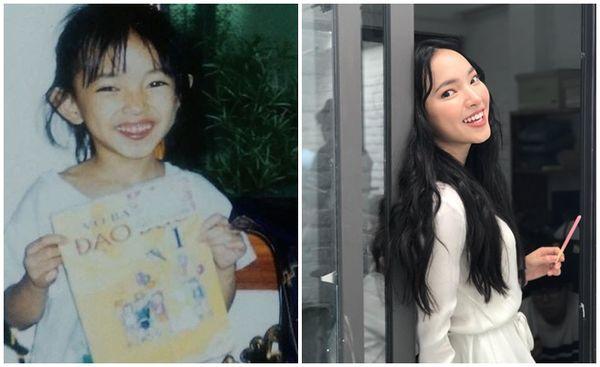 Dàn hotgirl không ngần ngại khoe ảnh lúc bé để chứng minh nhan sắc xinh đẹp tự nhiên-1