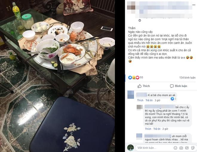 Nàng dâu uất nghẹn nhìn mâm cơm nhà chồng để phần sau một hồi bế con quấy khóc-1