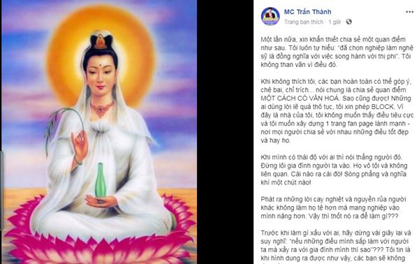Sau tuyên bố truy tìm kẻ phỉ báng Hari Won, Trấn Thành viết tâm thư dằn mặt loại khẩu nghiệp-3