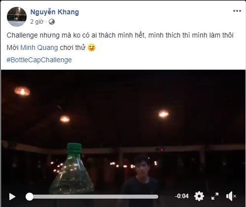 Con gái chưởng môn Vịnh Xuân bắt trend trào lưu xoay người đá nắp chai-3