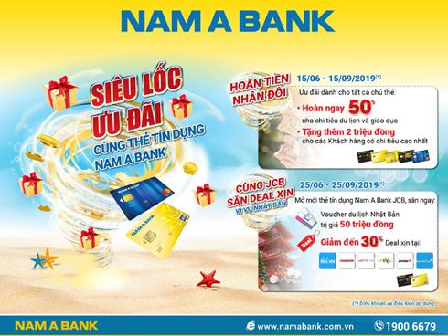 Siêu ưu đãi cho chủ thẻ tín dụng Nam A Bank