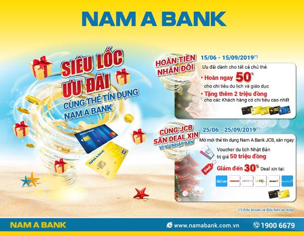 Siêu ưu đãi cho chủ thẻ tín dụng Nam A Bank-1