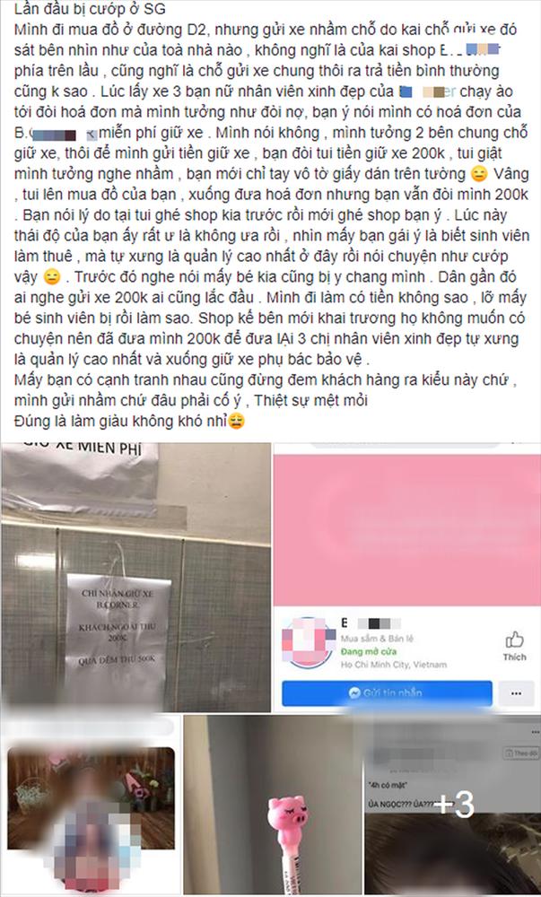 Gửi nhầm xe vào cửa hàng lưu niệm, cô gái uất ức vì bị thu 200 nghìn phí giữ xe-1