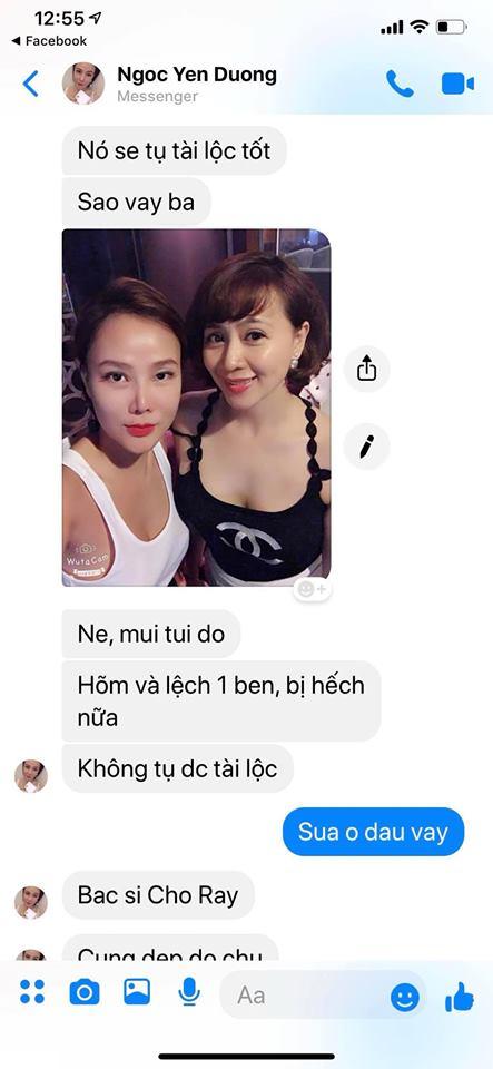 Dương Yến Ngọc chê Việt Anh dao kéo phá tướng, Quế Vân lập tức tung tin nhắn tố họ Dương từng là nạn nhân phẫu thuật hỏng-6