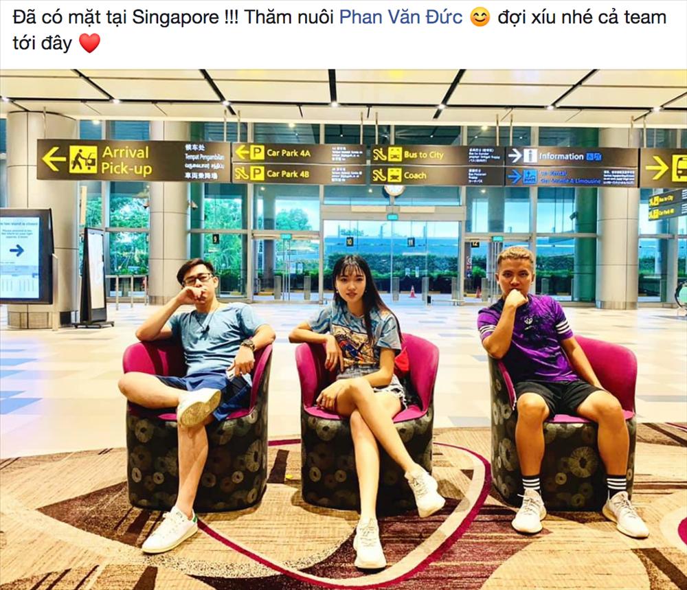 Ngọc Nữ công khai chuyện sang Singapore thăm Văn Đức, dân mạng được dịp đẩy thuyền chuyện tình người đẹp - cầu thủ-5