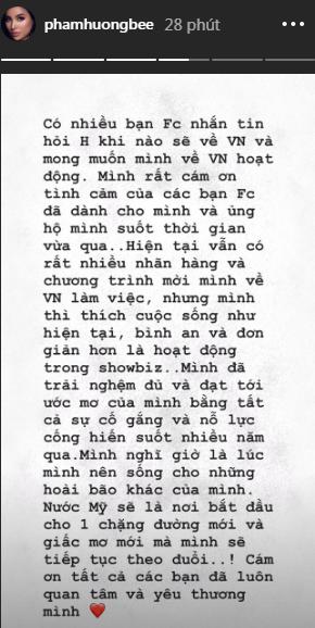Ngay sau ồn ào bị bóc phốt dốt tiếng Anh, Hoa hậu Phạm Hương khẳng định không còn muốn hoạt động trong showbiz Việt-2
