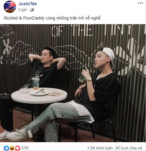 JustaTee khoe ảnh chém gió cùng Sơn Tùng M-TP khiến người hâm mộ sốt xình xịch mơ về một siêu phẩm kết hợp đỉnh cao-1