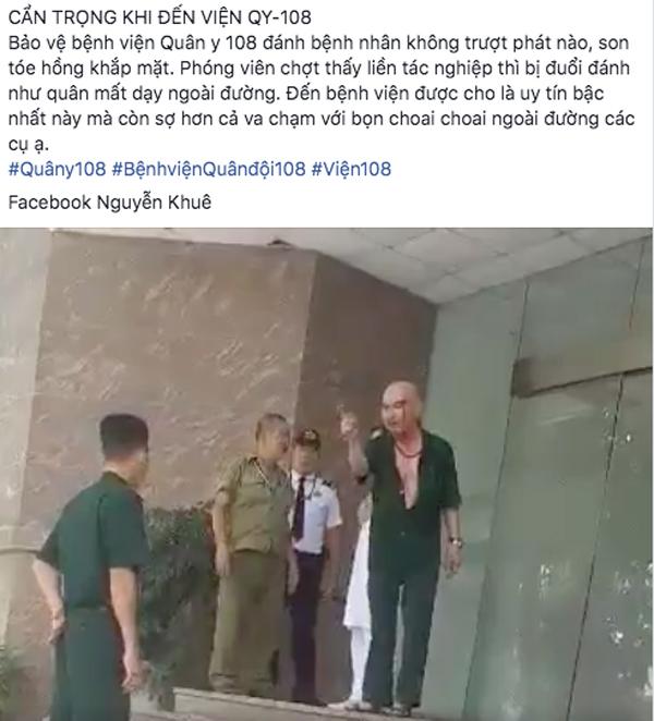 BV 108 lên tiếng vụ ‘nhân viên đánh bệnh nhân không trượt phát nào’-1