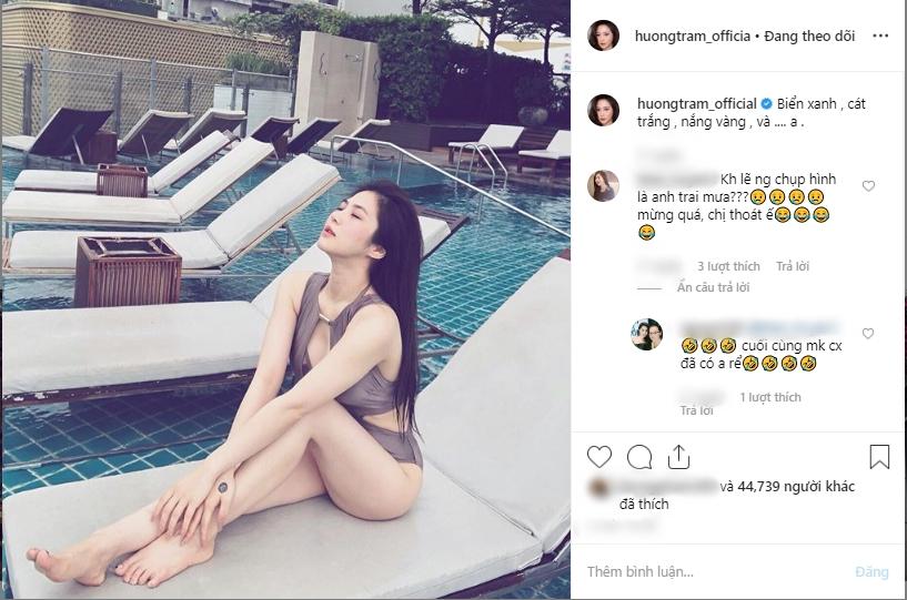 Hương Tràm khoe ảnh bikini nhưng lại làm lộ nguyên nhân thật sự sang Mỹ?-1