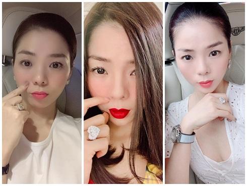 Lệ Quyên giữ vị trí 'cô gái vàng trong làng khoe nhẫn' khi selfie thì ít mà nhẫn kim cương tiền tỉ đập vào mặt thì nhiều