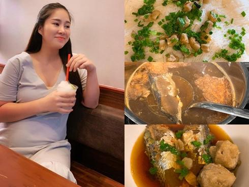 Lê Phương lộ thân hình to gấp đôi Ngân Khánh khi bước vào tháng cuối thai kỳ-11