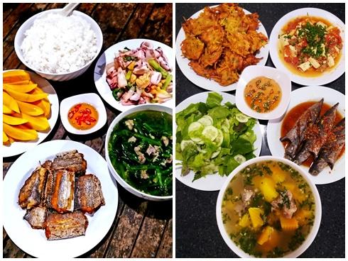 Thực đơn hot nhất tuần với những mâm cơm đầy màu sắc, càng ăn càng mê