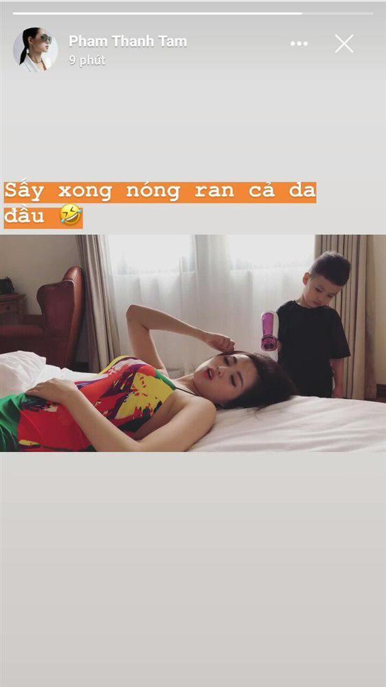 Nhờ cậu cả 4 tuổi sấy tóc, hot mom Tâm Tít khóc dở mếu dở khi nhận thành quả-3