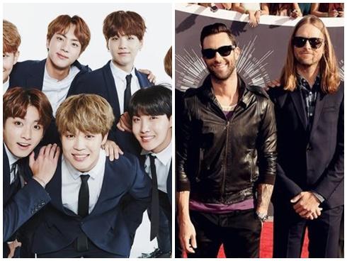 Hài hước với loạt bằng chứng cho thấy Maroon 5 là fan BTS từ hồi… năm 2014
