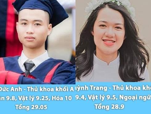 Hóa ra đây chính là những 'gương mặt vàng trong làng thủ khoa' của kỳ thi THPT Quốc gia năm nay