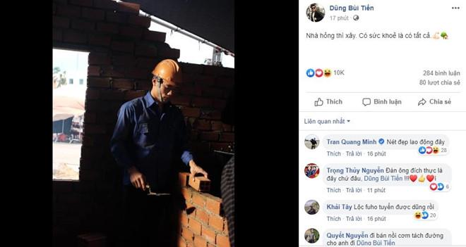 Bùi Tiến Dũng xắn tay xây lại căn nhà bị cháy của bà nội ở Thanh Hóa-1